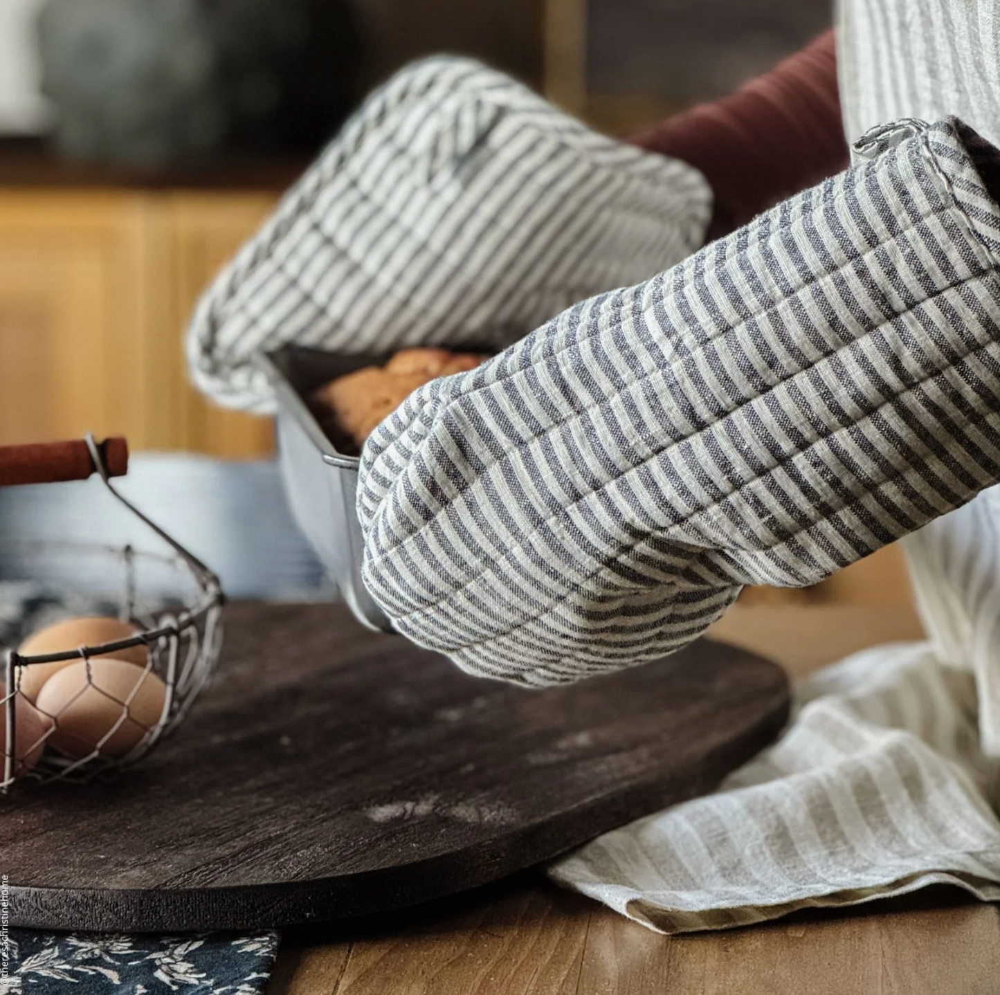 Linen Oven Mitt