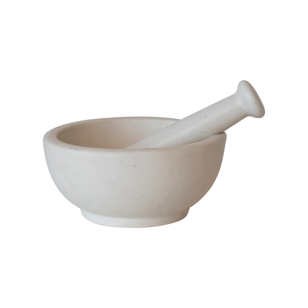 Stoneware Mortar & Pestle