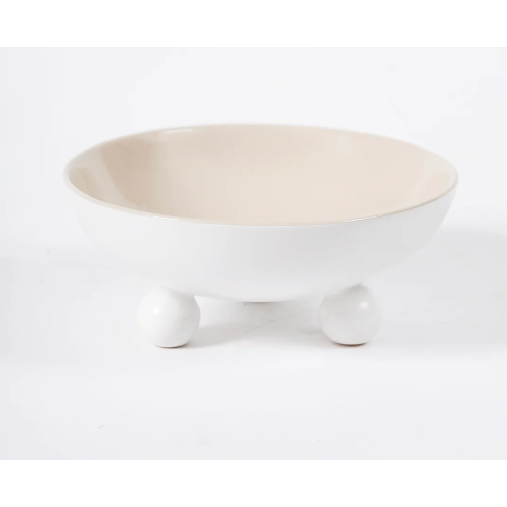 Cream Footed Bowl