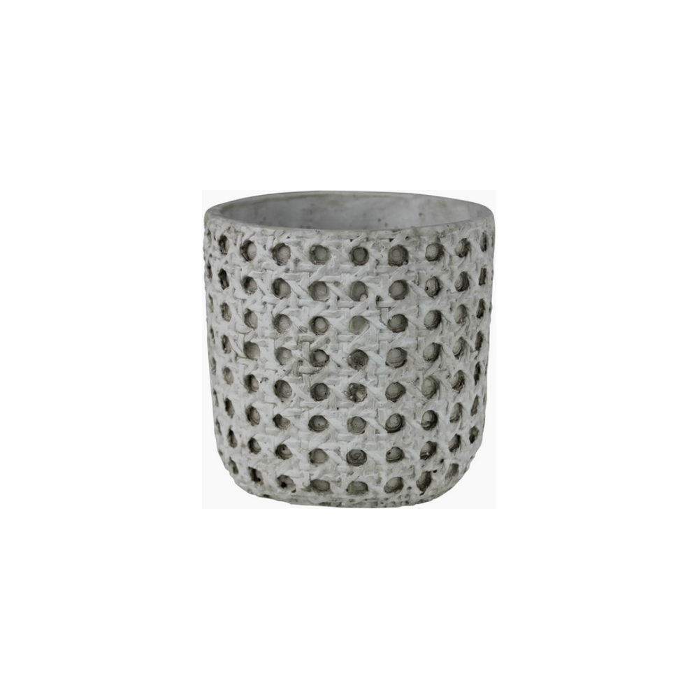 Woven Cane Pot