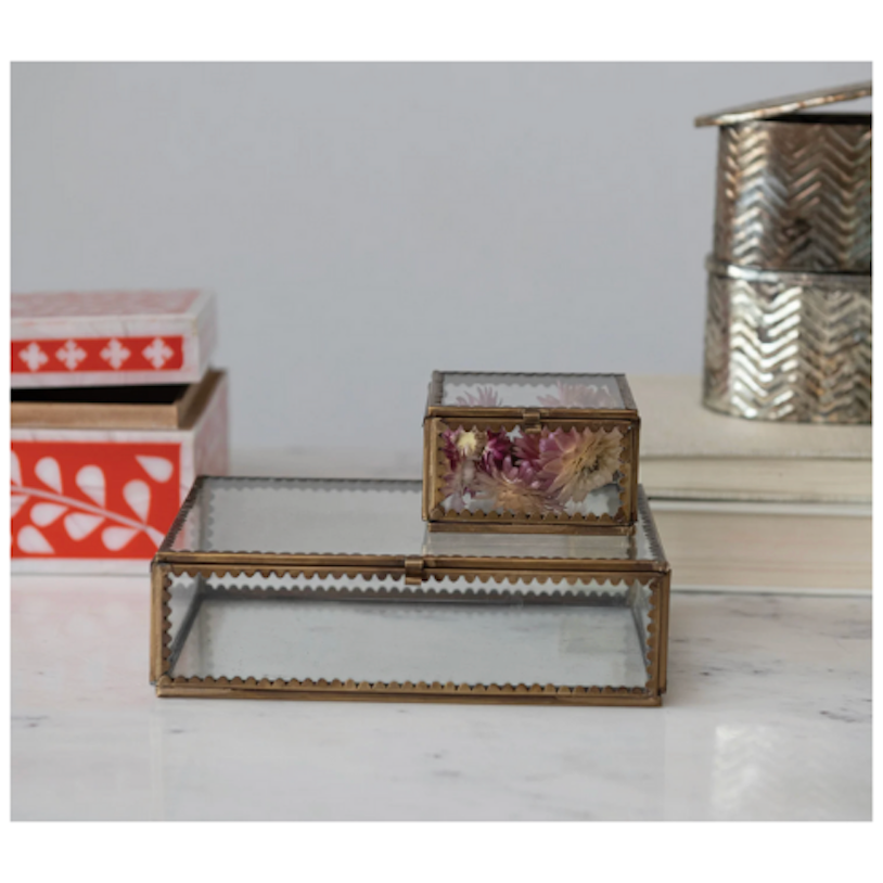 Scalloped Glass Box